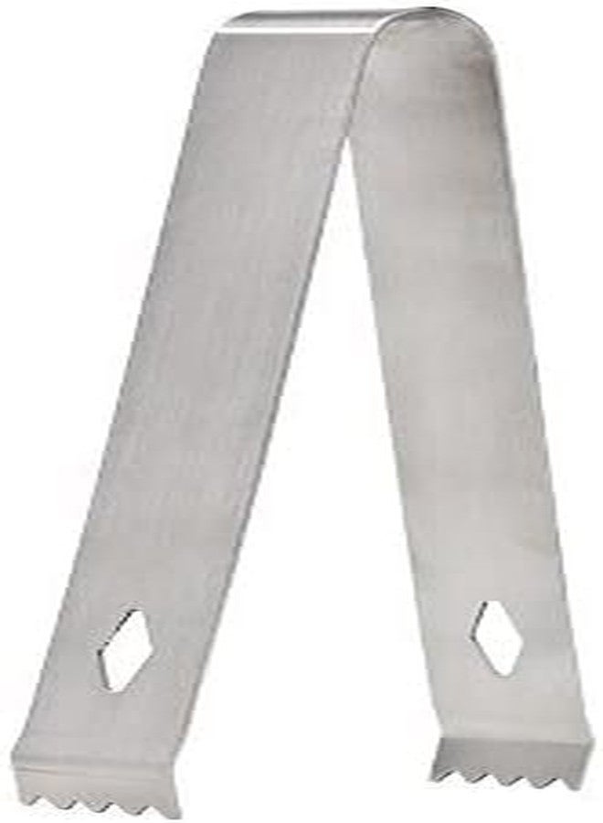 ProKitchen.Homes ProKitchen Stainless Steel Ice Tong Diamond for Cocktails - with Claw Grip Teeth, Ergonomic Grip Metal Tongs, Ice Picker for Bar and Home - Silver - Image 1